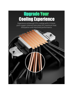 Enfriador de CPU upHere UE2K6 Doble Torre 120mm Negro 2