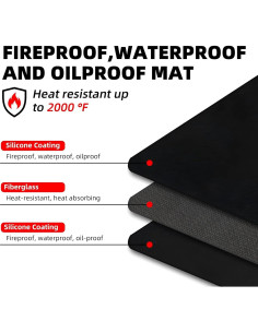 Alfombrilla a Prueba de Fuego Tansheep 121.92x76.2 cm Doble Cara 2