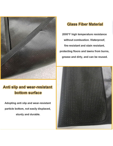 Alfombra Ignífuga Tirifer 106.68x60.96cm Resistente al Fuego