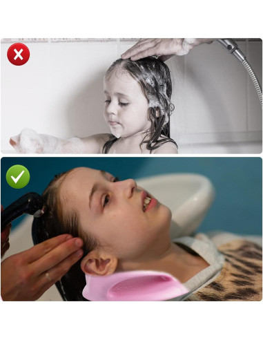 Estación de Lavado de Cabello para Niños Ergonomica Verde 18.5x17.5cm