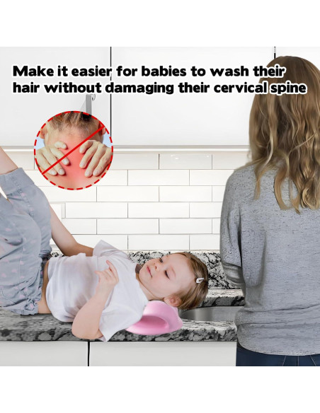 Estación de Lavado de Cabello para Niños Ergonomica Verde 18.5x17.5cm