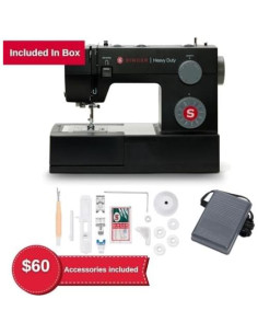 Máquina de Coser SINGER Heavy Duty 4432 Negra con Accesorios 2