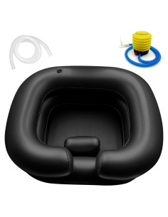 Basin de Lavado de Cabello Inflable BIRDDIE Negro 58x52x19cm