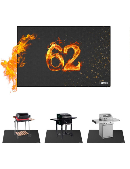 Alfombrilla para Parrilla Tamfile 157 x 102 cm Resistente al Calor