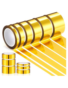 Cinta Metálica Autoadhesiva Colarr 6 Rollos Oro 20.12m