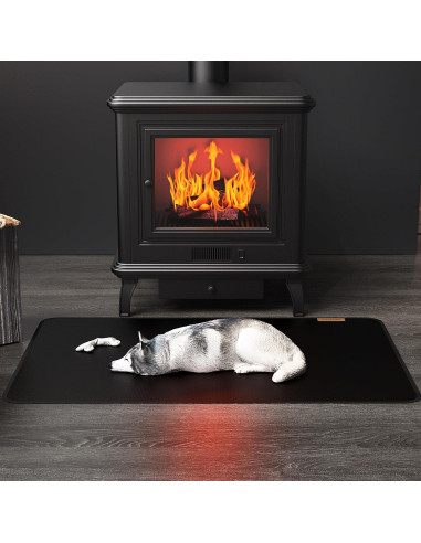 Alfombra a prueba de fuego Viesembo 101.6x61 cm antideslizante