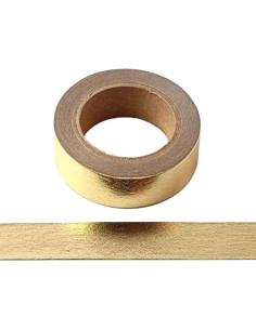 Cinta Washi Dorada Syntego 15mm x 10m para Manualidades 2