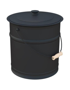 Cubeta de Ceniza Grande Plow & Hearth 3 Galones Hierro Galvanizado 2