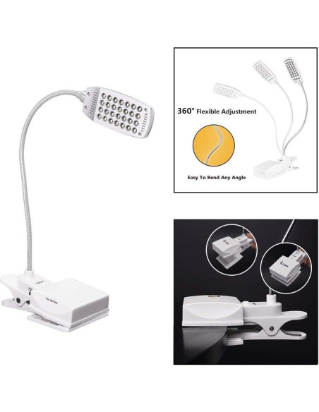 Luz de Atril Musical Immiper MM168-WT LED USB Batería