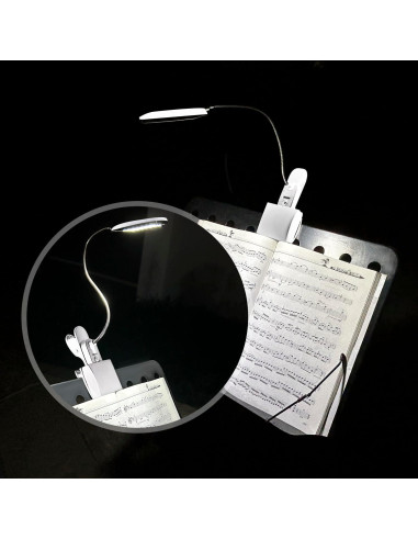 Luz de Atril Musical Immiper MM168-WT LED USB Batería