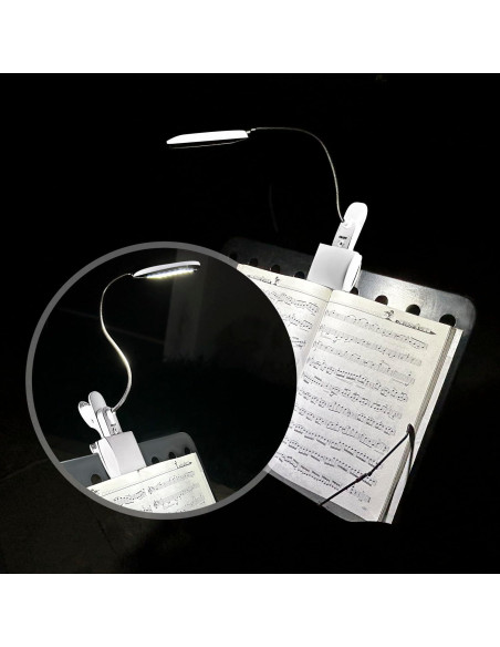 Luz de Atril Musical Immiper MM168-WT LED USB Batería