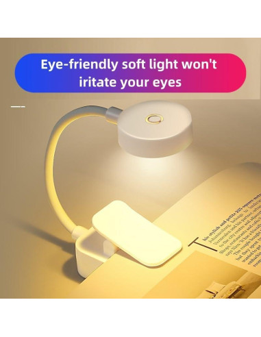 Paquete de 4 luces de lectura Darlur con clip y brillo ajustable