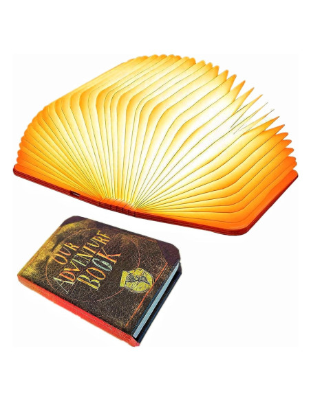 Lámpara de Libro Plegable LED Que Comience la Aventura 10x8cm