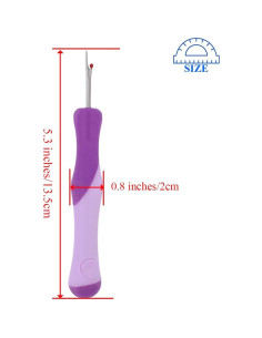 Desgarrador de Costuras HAHIYO 13.5 cm Morado Ergonomico 2