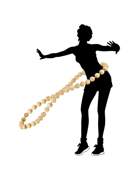 Aro de Hula de Madera con Peso RR REDONDO 81.3 cm