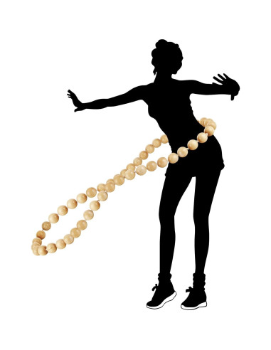 Aro de Hula de Madera con Peso RR REDONDO 81.3 cm