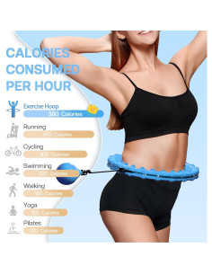 Aro de Hula Ponderado Argvsde A02 Ajustable 27 Nudos 2