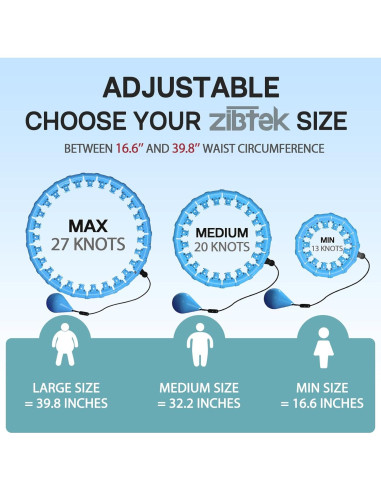 Aro de Hula Ponderado Argvsde A02 Ajustable 27 Nudos