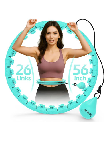 Aro de Hula Ponderado JLoibao D5-US 142-168 cm para Fitness