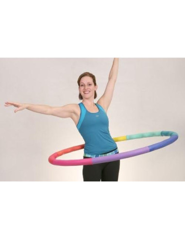 Aro Hula Ponderado Aro Deportivo 1.5 kg 104 cm Colores Arcoíris