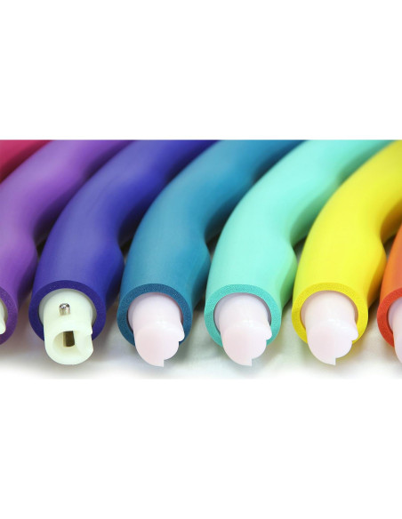 Aro Hula Ponderado Aro Deportivo 1.5 kg 104 cm Colores Arcoíris