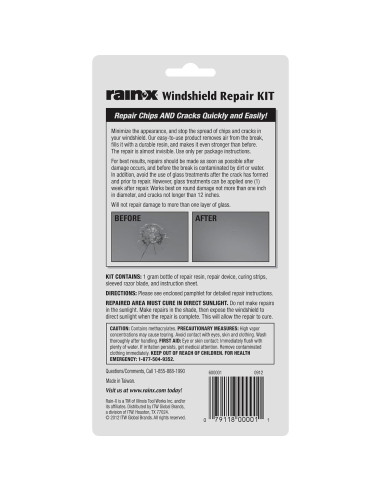 Kit de Reparación de Parabrisas Rain-X 600001 - Resina Duradera
