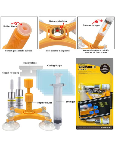 Kit de Reparación de Parabrisas Randalfy SD008 con Resina