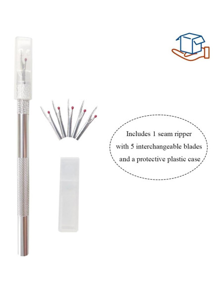 Cortador de Costuras HAHIYO con 5 Cuchillas Intercambiables 14.3 cm