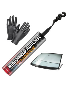Adhesivo de Parabrisas Poliuretano FORTIVO 310ml Negro Rápido