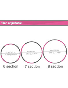 Aro de Ejercicio Ajustable Auoxer TQE-089 96.5 cm 0.86 kg 2