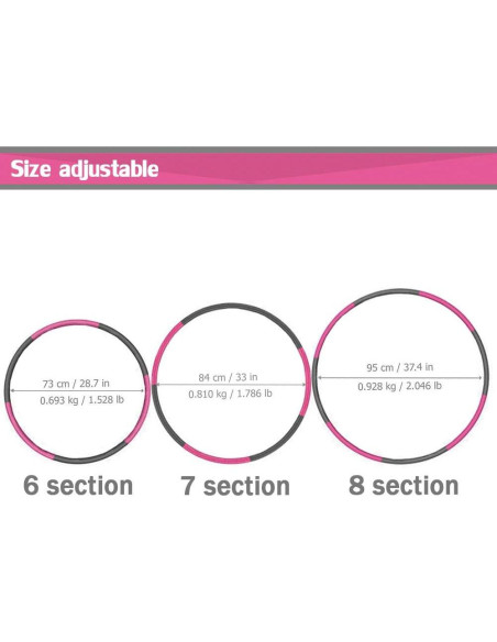 Aro de Ejercicio Ajustable Auoxer TQE-089 96.5 cm 0.86 kg