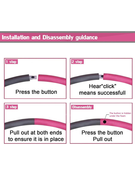 Aro de Ejercicio Ajustable Auoxer TQE-089 96.5 cm 0.86 kg