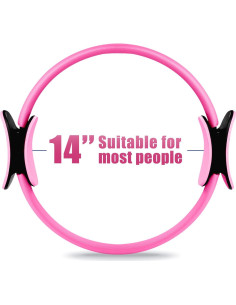Anillo de Pilates RitFit 35.56 cm Rosa para Tonificar 2