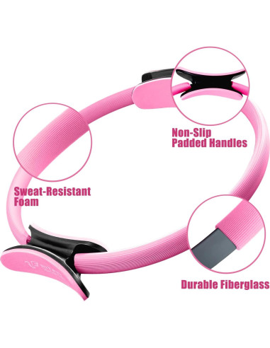 Anillo de Pilates RitFit 35.56 cm Rosa para Tonificar