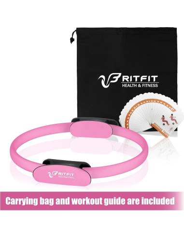 Anillo de Pilates RitFit 35.56 cm Rosa para Tonificar