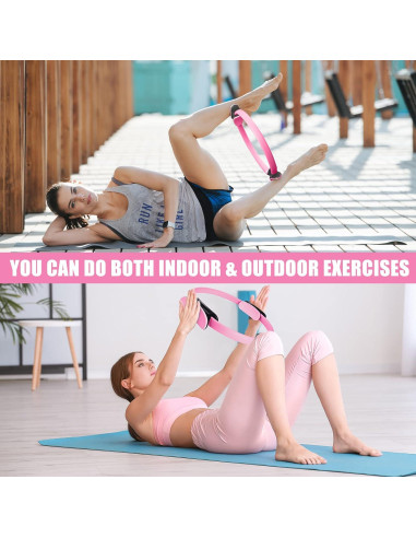 Anillo de Pilates RitFit 35.56 cm Rosa para Tonificar