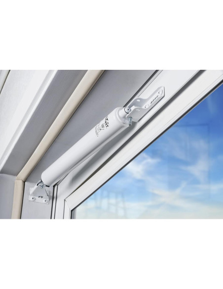 Cierre de puerta neumático Productos Wright 32 cm blanco