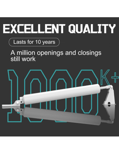 Cerradura de Puerta de Tormenta Luleyjor V150WH 2 Piezas Blanca