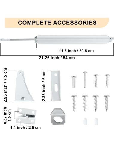 Cerradura Neumática Blanca CASONNIK para Puertas de Pantalla