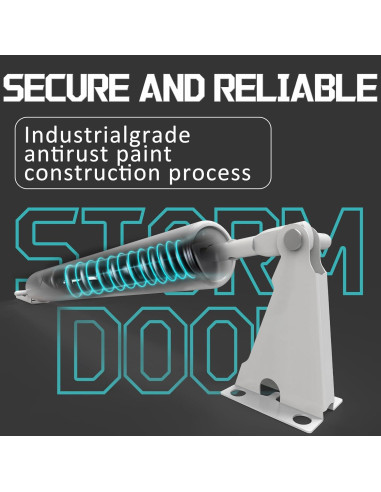 Cerradura de Puerta de Tormenta Luleyjor V150WH 2 Piezas Blanca