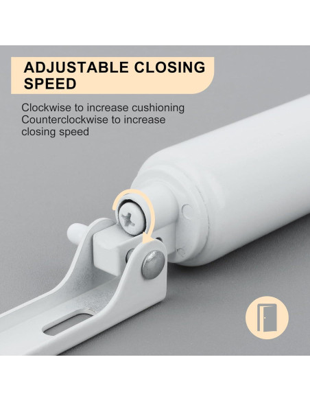 Cerradura Neumática Blanca CASONNIK para Puertas de Pantalla