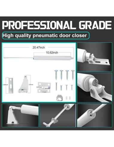 Cerradura de Puerta de Tormenta Luleyjor V150WH 2 Piezas Blanca