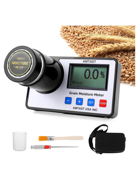 Medidor de Humedad de Granos AMTAST AMT155 Portátil 22 Granos