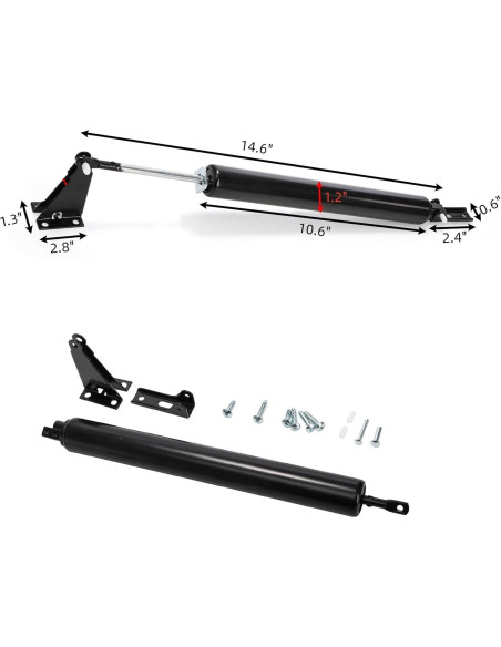 Kit de 2 Cierrapuertas Neumáticos Mezchi para Puertas de Tormenta