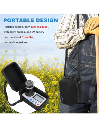 Medidor de Humedad de Granos AMTAST AMT155 Portátil 22 Granos