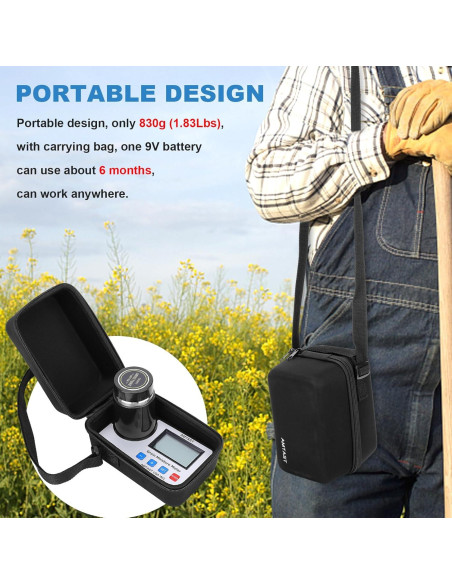 Medidor de Humedad de Granos AMTAST AMT155 Portátil 22 Granos