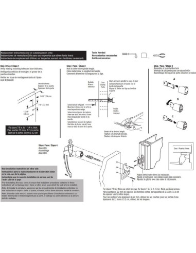 Cerradura Colonial de Botón de Presión Prime-Line K 5080 Negra