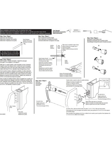 Cerradura Colonial de Botón de Presión Prime-Line K 5080 Negra