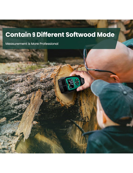 Medidor de Humedad de Madera ERICKHILL EWM04 No Invasivo