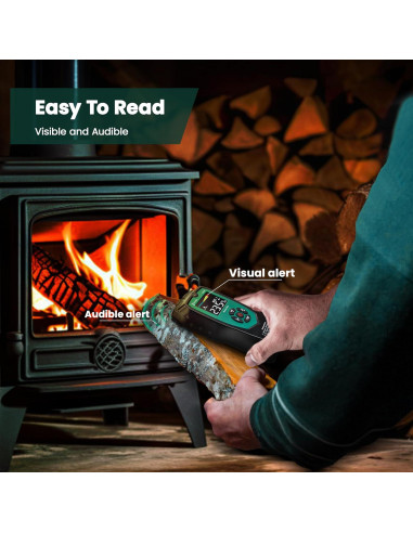 Medidor de Humedad de Madera ERICKHILL EWM04 No Invasivo